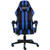 vidaXL Sedia da gioco in ecopelle nera e blu