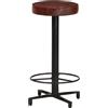 vidaXL Sgabello da bar 2 pezzi 66 cm in vera pelle