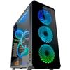 NOX Alloggiamento Semitour Micro ATX / Mini ITX / ATX NOX Hummer TGM LED RGB USB 3.0 Nero