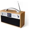 Xoro XOR400900 Xoro DAB 250 Internet Radio IR DAB+ BT WLAN Spotify Holzopt.