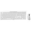 CHERRY STREAM DESKTOP - Set tastiera e mouse - senza fili - 2,4 GHz - US con simbolo Euro - Interruttore a chiave: CHERRY SX - Grigio chiaro