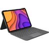 Logitech 920-009956 Logitech FOLIO TOUCH, tastiera per tablet grigia, compatibile con Apple iPad Air 4a generazione (2020), Apple iPad Air 5a gen. (2022), Apple iPad Air 11" (M2), Apple iPad Air 11" (M3)