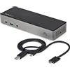 StarTech.com Dock USB-C USB-A - Docking station ibrida universale per laptop a tre monitor DP e HDMI 4K 60 Hz - 85W PD, GbE - Dockingstation - USB-C - 3 x HDMI, 3 x DP - 1GbE - 85 Watt