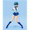 Bandai Figura d'azione S.H. Figuarts di Sailor Moon - Sailor Mercury, Edizione Color Animation, 14 cm