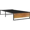 vidaXL Struttura letto in metallo nero 100x200 cm