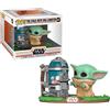 Funko Figura POP Star Wars Il Mandaloriano Bambino con contenitore
