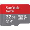 SanDisk Ultra microSD, 32 GB, MicroSDHC, Classe 10, UHS-I, 120 MB/s, Grigio, Rosso