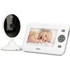 Alecto DVM-140 - Baby monitor con telecamera e display a colori da 4,3", bianco