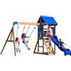 Backyard Discovery - Parco giochi in legno con casetta e scivolo Aurora
