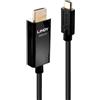 Lindy 43293 Lindy Cavo adattatore da USB Tipo C a HDMI da 3 m con HDR