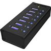 ICY BOX RaidSonic ICY BOX IB-AC618 - Hub - 7 x SuperSpeed USB 3.0 - Desktop