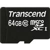 Transcend Premium - Flash-Speicherkarte (microSDHC/SD-Adapter inbegriffen) - 64 GB - UHS Classe 1 / Classe 10 - 300x - microSDXC UHS-I
