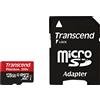 Transcend Premium - Scheda di memoria flash (adattatore da microSDXC a SD incluso) - 128 GB - UHS Classe 1 / Classe 10 - 300x - microSDXC