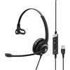 EPOS IMPACT SC 230 USB MS II, con cavo, per ufficio/call center, 50 - 18.000 Hz, 58 g, cuffie, nero