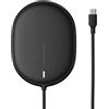 Baseus Light Magnetic Wireless Charger Caricabatterie veloce Caricabatterie wireless da gioco compatibile con smartphone, nero