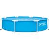 INTEX Frame Pool 28205NP Ø244x51cm - piscina fuori terra con struttura in metallo robusta piscina da giardino
