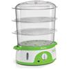 Ariete 0911 Pentola a Vapore 3 cestelli Verde Bianco Libera Installazione 800 W