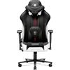 Diablo X-Player Gaming Chair Sedia da Ufficio Tessuto 3D Braccioli Design Ergonomico Cuscino Collo/Lombare Bianco/Nero Normale L