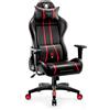 Diablo X-One 2.0 Gaming Chair Sedia da ufficio Braccioli regolabili Design ergonomico Cuscino collo/lombare King Size Nero/Rosso