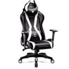 Diablo X-Horn Gaming Chair Sedia da ufficio Braccioli 3D Design ergonomico Cuscino collo/glutei Similcuoio Funzione dondolo Dimensioni normali Bianco e nero