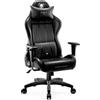 Diablo X-One 2.0 Gaming Chair Sedia da ufficio Braccioli regolabili Design ergonomico Cuscino collo/glutei King Size Nero