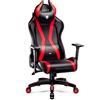 Diablo X-Horn Gaming Chair Sedia da ufficio Braccioli 3D Design ergonomico Cuscino collo/glutei Similcuoio Funzione a dondolo Dimensione King Nero/Rosso