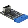 DELOCK USB 3.2 Gen 1 Adapter Pfostenbuchse zu intern Key A