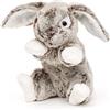 Uni Toys Uni-Toys - Coniglietto con orecchie flosce, grande - marrone scuro screziato - morbidissimo - 22 cm (altezza) - coniglio di peluche - peluche, giocattolo di coccole