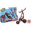 Hasbro F02365L0 Hasbro Marvel F02365L0 Spider Man mit 2-in-1 Motorrad Figur