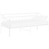 vidaXL Divano letto Struttura letto in metallo bianco 90x200 cm