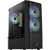 AeroCool Geh Midi Quantum Mesh v3 Nero MicroATX/ATX/MiniITX