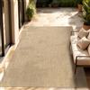 Paco Home Tappeto per interni ed esterni a trama piatta monocromatico moderno resistente alle intemperie per terrazza cucina dimensioni 160x220 cm