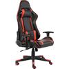 vidaXL Sedia da gioco girevole in PVC rosso