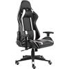 vidaXL Sedia da gioco girevole in PVC bianco