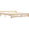 vidaXL Letto in legno massiccio di pino 200x200 cm
