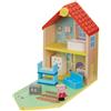 eone Giocattolo in legno Peppa Wutz - casa di famiglia (con figure e accessori)