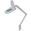 Velleman Lampada da scrivania a Led con lente d'ingrandimento 5 diottrie - 10 W - 60 Led - Bianca