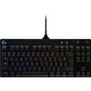 LOGITECH Tastiera da gioco meccanica Logitech G Pro - Tastiera - Retroilluminata - USB - AZERTY - Francese - Interruttore a chiave: GX Blue Clicky - Nero