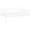vidaXL Divano letto Struttura letto in metallo bianco 90x200 cm