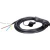 KS TOOLS Cavo di ricarica efuturo diritto, estremità aperta con spina di tipo 1 per il collegamento a una wallbox, 1 fase, fino a 7,4 kW, 32 A, 230 V, modalità 3, 5 metri ( 117.7225 )