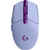 Logitech G G305 - Mouse - ottico - 6 pulsanti - senza fili - 2,4 GHz - ricevitore wireless (USB) - colore lilla
