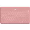Logitech Keys-To-Go - Tastiera - Bluetooth - QWERTY - Pan-Nordic - Blush Pink - per Apple iPad/iPhone/TV