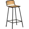 vidaXL Sgabelli da bar 4 pezzi. Legno massiccio di mango