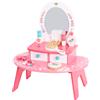 Tooky Toy Toeletta per trucco in legno rosa con specchio