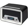 New Majestic DAB-842N Radio con sveglia Orologio Digitale Nero Bianco