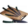 BerlingerHaus Berlinger Haus set di 5 coltelli da cucina con tagliere Emerald 8923