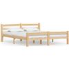vidaXL Letto in legno massiccio di pino 160x200 cm