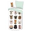 Muller Textil Copripiumino Good Morning 135x200 + 1* 80x80 cm - animali