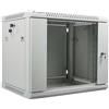 Lanberg Rack Wandschrank 48,30cm (19") 9U/600X450 Glastür grau (WF01-6409-10S)