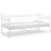 vidaXL Divano letto Struttura letto in metallo bianco 90x200 cm